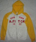 Moletom capuz ABERCOMBRIE yellow/white tam: L
