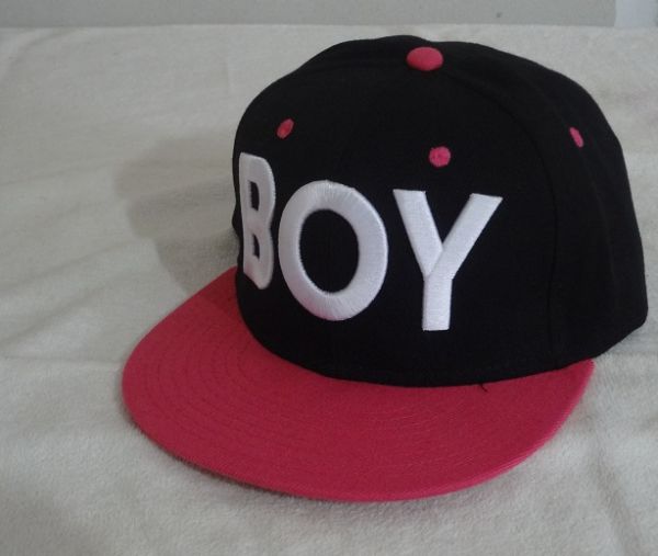 Bone snapback BOY Black/Rose